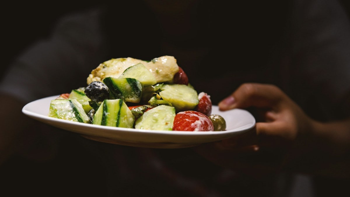 a plate of food